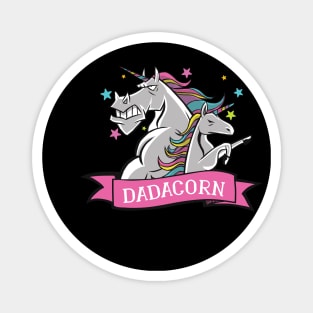 Dadacorn - Unicorn Dad T-Shirt Magnet